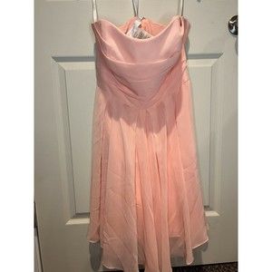 David's Bridal Peach Bridesmaid / Homecoming Dress